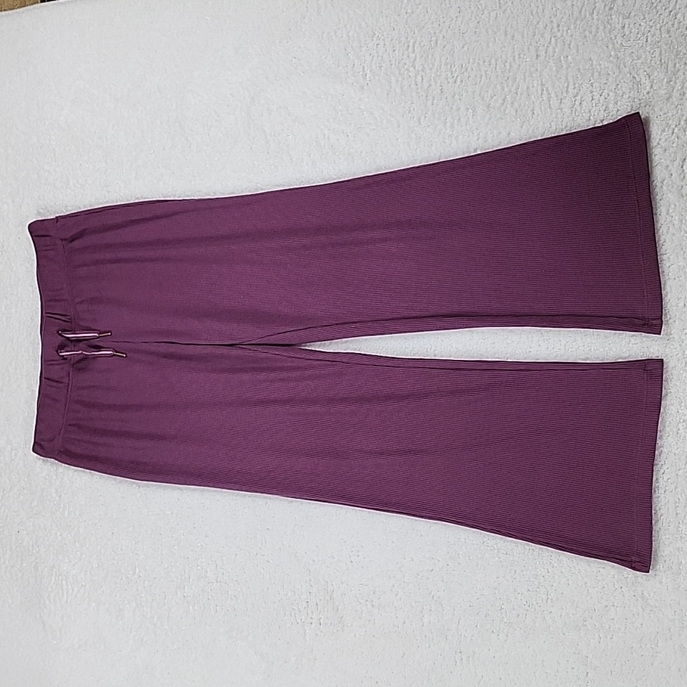 Honeydew Waffle Knit High Rise Wide Leg Lounge Pajama Bottoms